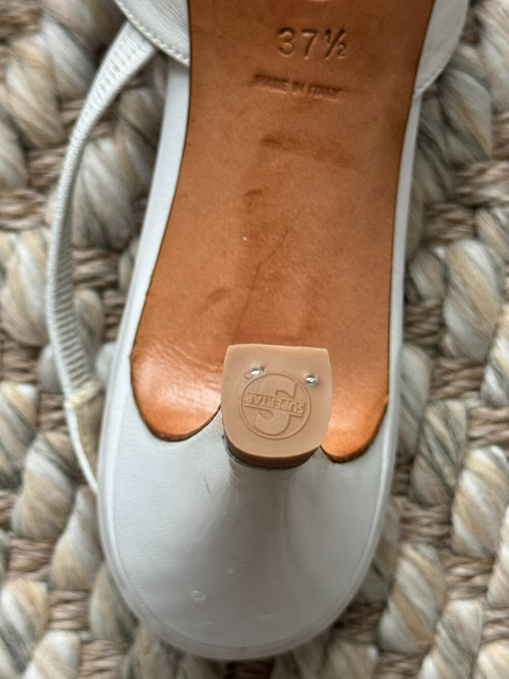 Chanel Vintage Cap-Toe White & Gold Slingback Heels - Picture 8 of 16